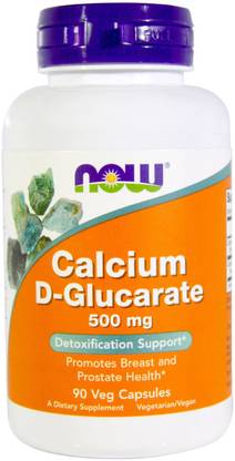 Now Foods Calcium D-Glucarate 500 mg 90 Veg Capsules