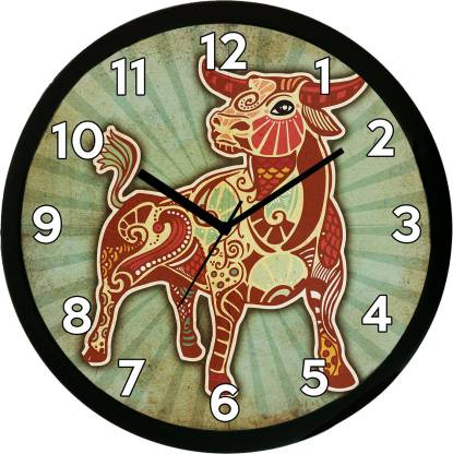 Gunnu Inc Analog 30 cm X 10 cm Wall Clock