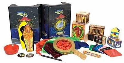 MELISSA & DOUG Deluxe Magic Set Kids Magic Set 10 Classic Tricks Step-By-Step Instructions 3.8" H X 14.1" W X 9.6" L