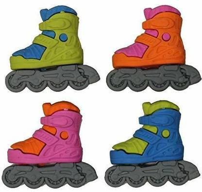 Lucore Home Rollerblades Inline Skate Shoe Erasers16 Pcs Colorful Kids Skating Boot Puzzle Erasers
