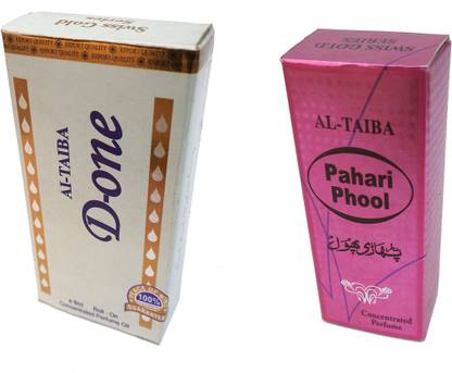 Altaiba D One 8ml and Pahari Phool 8ml Floral Attar