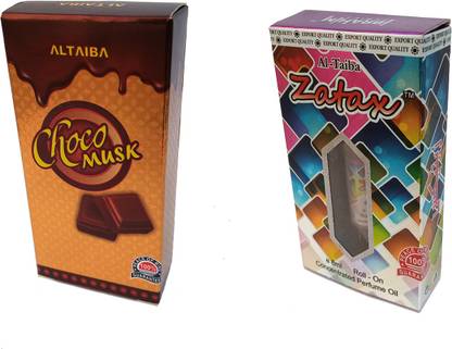 Altaiba Choco Musk 6ml and Zatax 8ml Pack of 2 Floral Attar