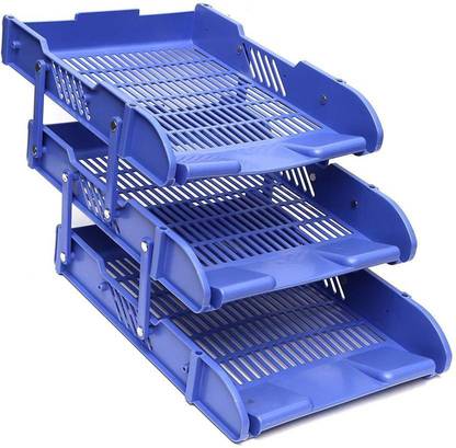 HEMJEX 3 Compartments PLASTIC OFFICE FILE RANK