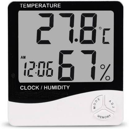 Adonai Digital White Clock