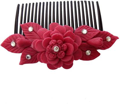 Unique Indian Crafts Comb pin for hairs with multicolours (Sku-UIC-FA-CP-288) Back Pin