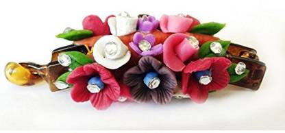 Unique Indian Crafts Hand made Banana Clip With Flower (SKU-UIC-BANANACLIP-159) Banana Clip
