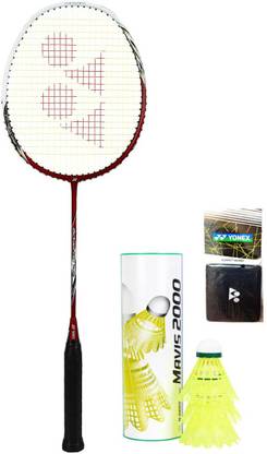 YONEX Arcsaber 200 Taufik Badminton Racket with Mavis2000 Shuttle + Wrist Band Badminton Kit