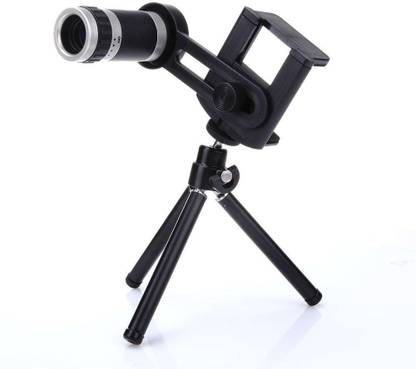 Suroskie 8X Optical Camera Zoomer Telescope with Stand Mobile Phone Lens