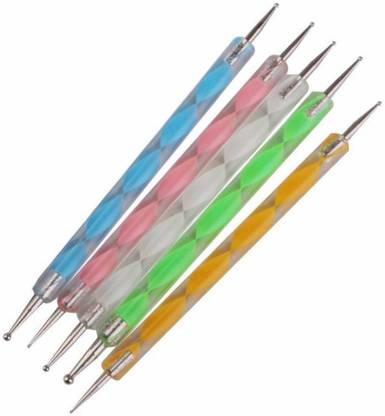SKINPLUS Nail Art Tool Kit ( Dotting Pen, Stripping Tape, Tip Guide Sticker, Filer)