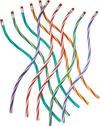 toy town Flexible Pencil set of 10 Pencil (Set of 10, Multicolor) Pencil