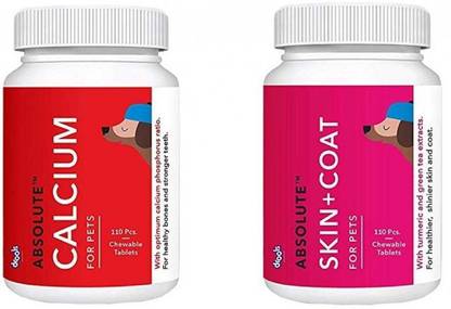 PetSutra Drools-Supp-Combo-Cal-Skin-Coat Pet Health Supplements