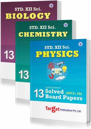 Std. 12th PCB Solved Board Question Papers Combo (Science HSC Maharashtra Board Physics Chemistry Biology Previous Years Papers From 2013 - 2019)
