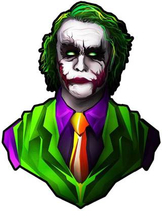 Fandom Realm 10 cm Joker Self Adhesive Sticker