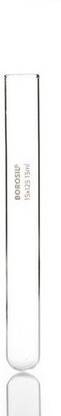 BOROSIL 15 ml Rimmed Borosilicate Glass Test Tube