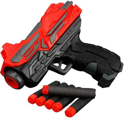 FunBlast High Speed Manual Soft Bullet Gun with 6 Bullets Guns & Darts