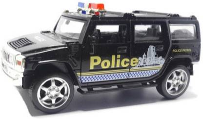 PRIYA IMPEX Scaled Model Die-Cast Push Back Police Patrol Cars