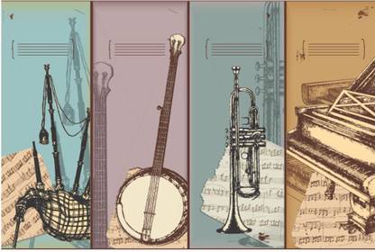 Circleone Music & Musical Instruments Multicolor Wallpaper