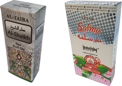 Altaiba Al Shaikh 8ml and Salma 6 Ibrahim Series Combo Pack Attar Floral Attar