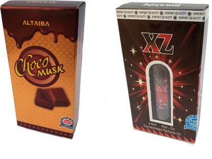 Altaiba Choco Musk 6ml and XZ 8ml Combo Pack Attar Floral Attar