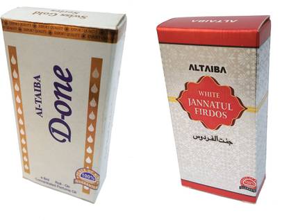 Altaiba D One 8ml and White Jannatul Firdaus 6ml Combo Pack Attar Floral Attar