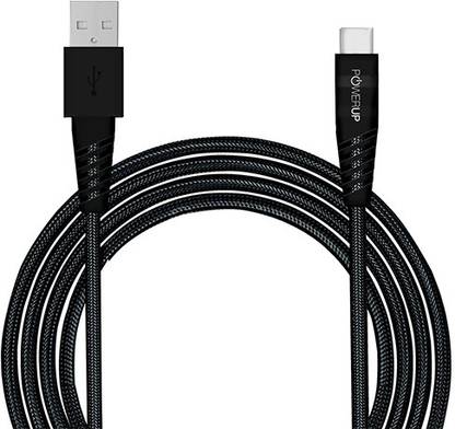 POWERUP USB Type C Cable 2 A 1.5 m Rub-Tough 3A High Speed [10 Gbps Data Transfer Rate]