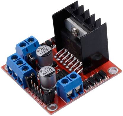 geeta enterprises (Pack of 1) L298N Motor Drive Controller Board Module Dual H Bridge DC Stepper For Arduino Motor Control Motor Control Electronic Hobby Kit