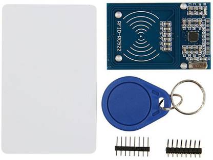 APTECHDEALS RFID Kit - RC522 RF IC Card Sensor Module + S50 Blank Card + Key Ring for Arduino Raspberry Pi Security Circuit and Motion Detector Electronic Hobby Kit