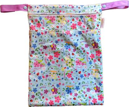 Superbottoms Cloth Diaper Wet Bag with Dual Compartment (Periwinkle)
