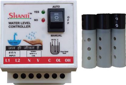 SHANTI WATER LEVEL CONTROLLER FOR THREE PHASE MOTOR ( 3 PHASE ) Wired Sensor Security System