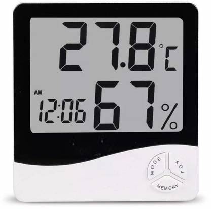 KSTARENTERPRISE Temperature Humidity Time Display Meter with Alarm Clock AR-2006 Weather Station