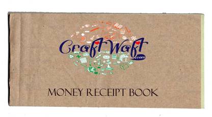 CRAFTWAFT MONEY RECEIPT BOOK 25 PAGES Regular Memo Pad UNRULLED 25 Pages