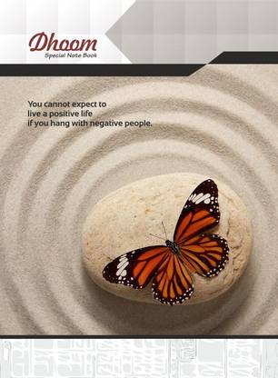 Dhoom A4, 297x210 mm, 120 Pages A4 Notebook Single Rule 120 Pages