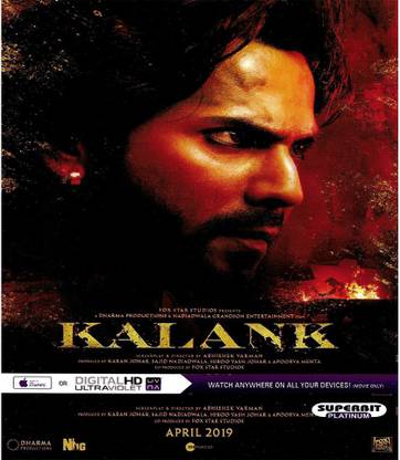 KALANK (Hindi Movie) DVD FORMAT