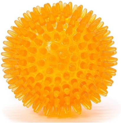 Petlicious & More Soundless Puppy Ball Dog Ball TPR Material Chew Orange Ball Rubber Ball For Dog