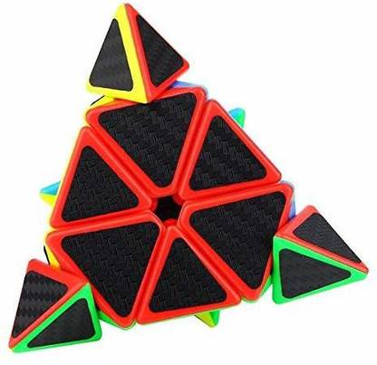 Toy Arena Y J Classic Carbon Fiber Pyraminx High Speed & durability Pyramid Cube