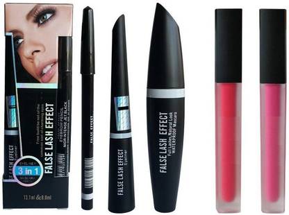 Sah&Shi Eyebrow Pencil (Mac 3 in1) & 2 Piece Lipstick