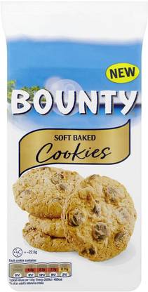 BOUNTY Soft Baked Cookies - 180g Cookies Biscuit
