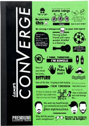 LUXOR Exercise Notebook-Green B5 Notebook Ruled 180 Pages