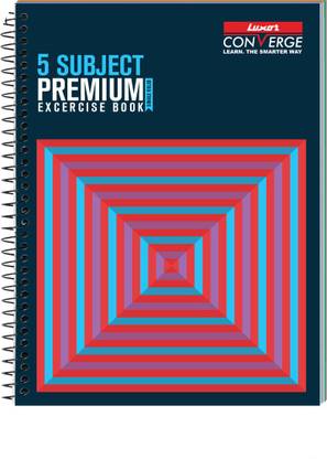 LUXOR Exercise Notebook-Cubes A4 Notebook Ruled 250 Pages