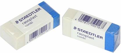 STAEDTLER Rasoplast Combo Eraser For Ink And Graphite - Pack Of 4pcs Non-Toxic Eraser