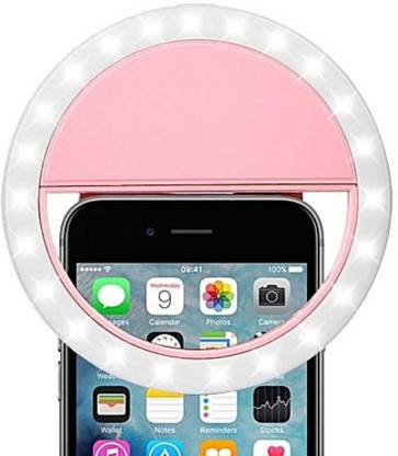 LIFEMUSIC Genuine Luxury Selfie Lumus LED Light up Phone Ring for Mobile Smart Phone (RS-09) Ring Flash
