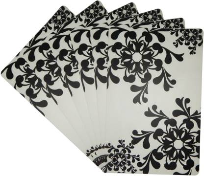 LooMantha Rectangular Pack of 6 Table Placemat