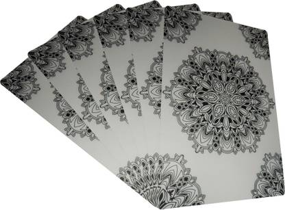 LooMantha Rectangular Pack of 6 Table Placemat