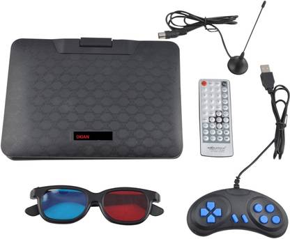 dkian Worldtech 796 Portable DVD Player with 9.8 inch TFT Monitor TV 9.8 inch DVD Player