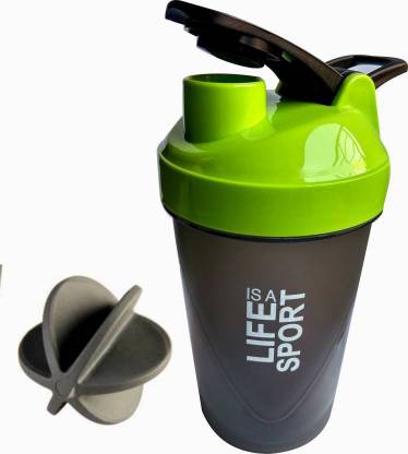UDAK GREEN LIFE IS A SPORT SHAKER BOTTLE / PROTEIN SHAKER BOTTLE FOR GYM & FITNESS 500 ml Bottle