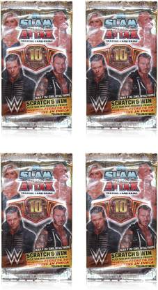 AKSHAT WWE Slam Attax Live Trading Card Collection Set Of 4