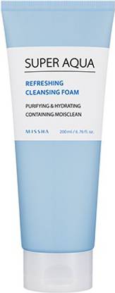 Missha Super Aqua Refreshing Cleansing Foam 200ml Face Wash