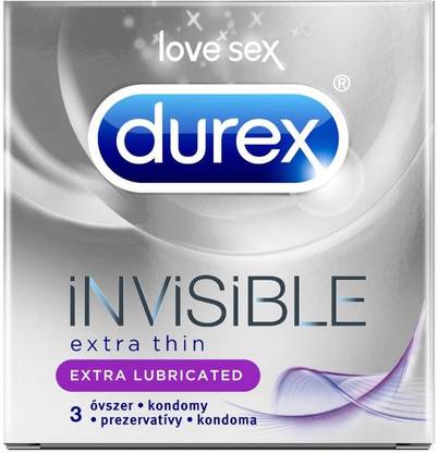 DUREX Invisible Extra Thin Extra Lubricated Condom