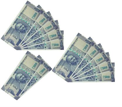 Zahuu Fancy Rs. 500 Note Print Flex Material Open Envelope Envelopes