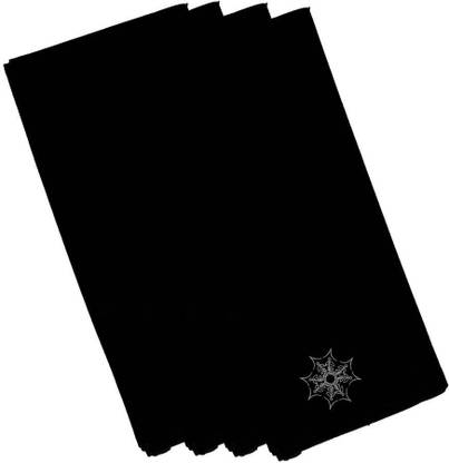 E By Design Holiday Holiday Print Napkin Black Cloth Napkins